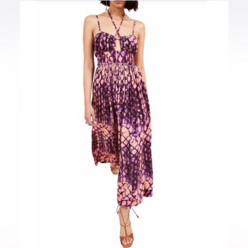 ULLA JOHNSON freya dress in wisteria Sz 8 - Picture 2 of 4